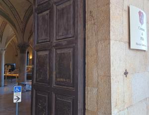 L'ingresso di Palazzo Gambacorti